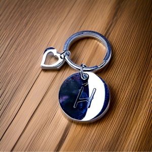 Stainless Steel Engraved “H” Keychain